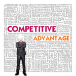 Business word cloud for business concept, competitive advantage